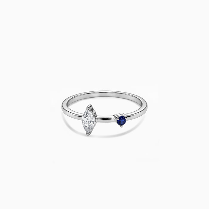 Silver Dynamic Duo Ring (Size 12)
