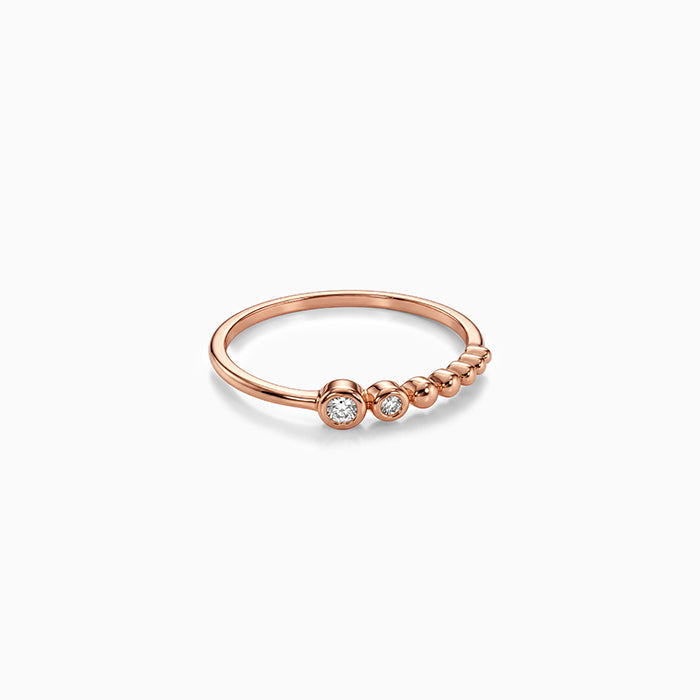Rose Gold Starlit Ring (Size 12)