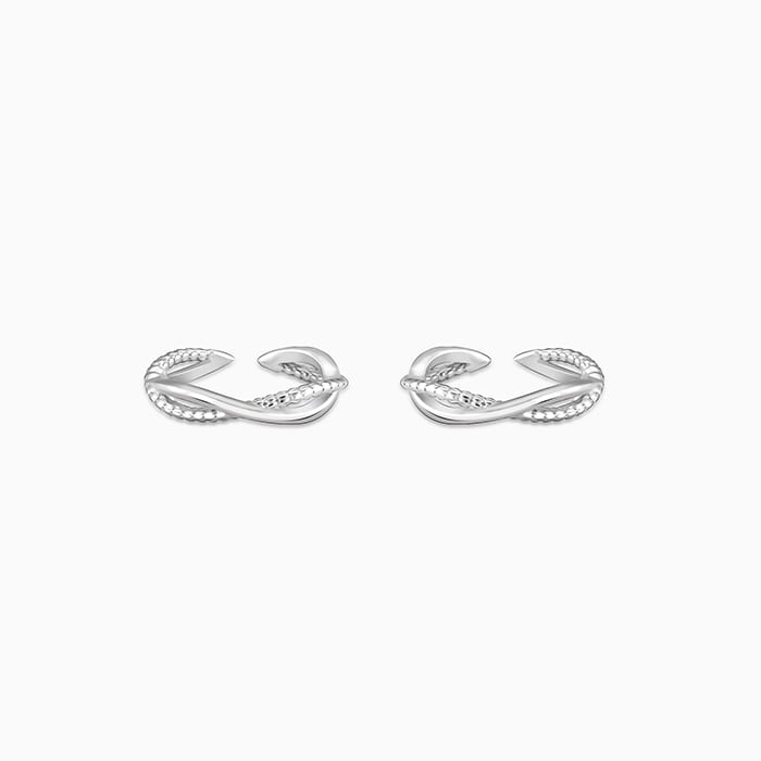 Silver Moonlit Bliss Toe Rings