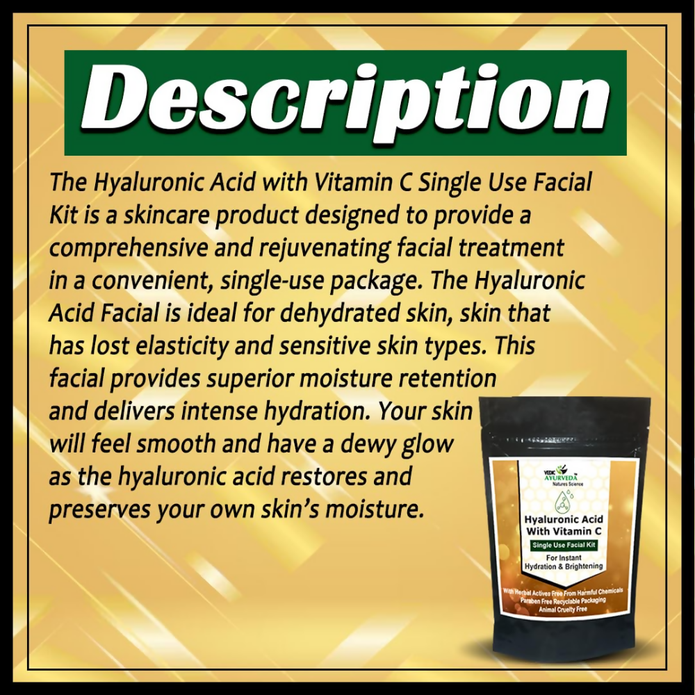 VedicAyurveda Hyaluronic Acid With Vitamin C Facial kit