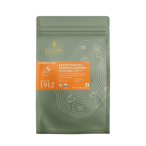 Luxmi Estates Astounding Ashwagandha Certified Organic Herbal Infusion