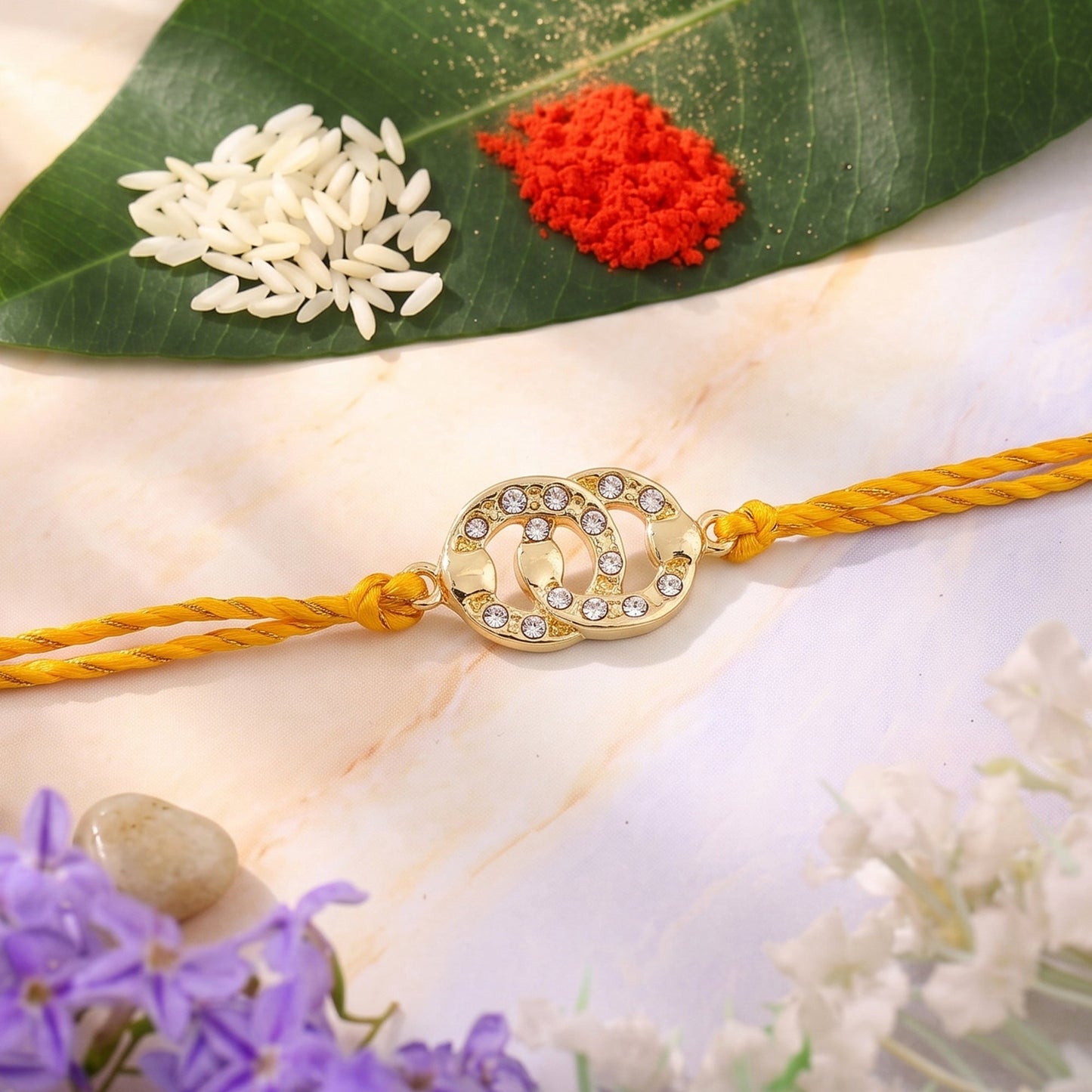 Gold Plated Sacred Bond Rakhi