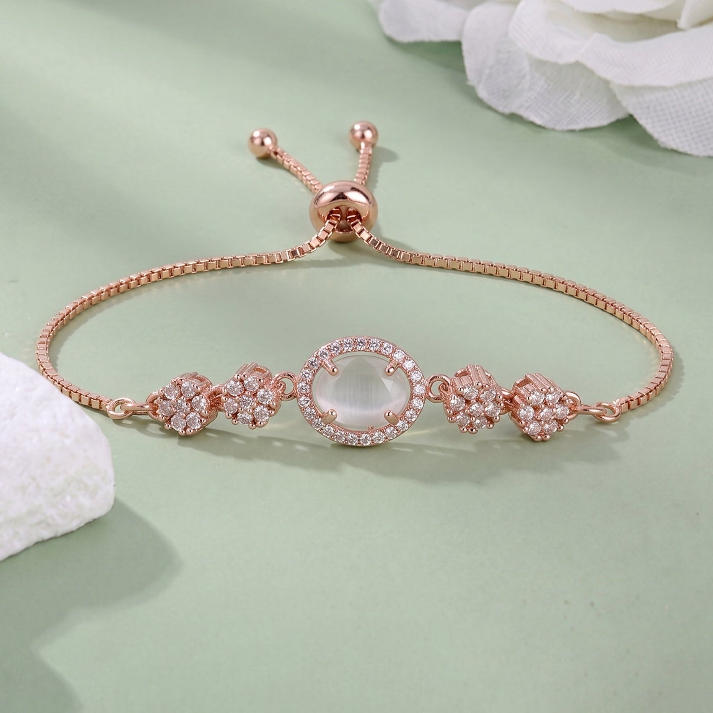 Crystal Harmony Adjustable Bracelet