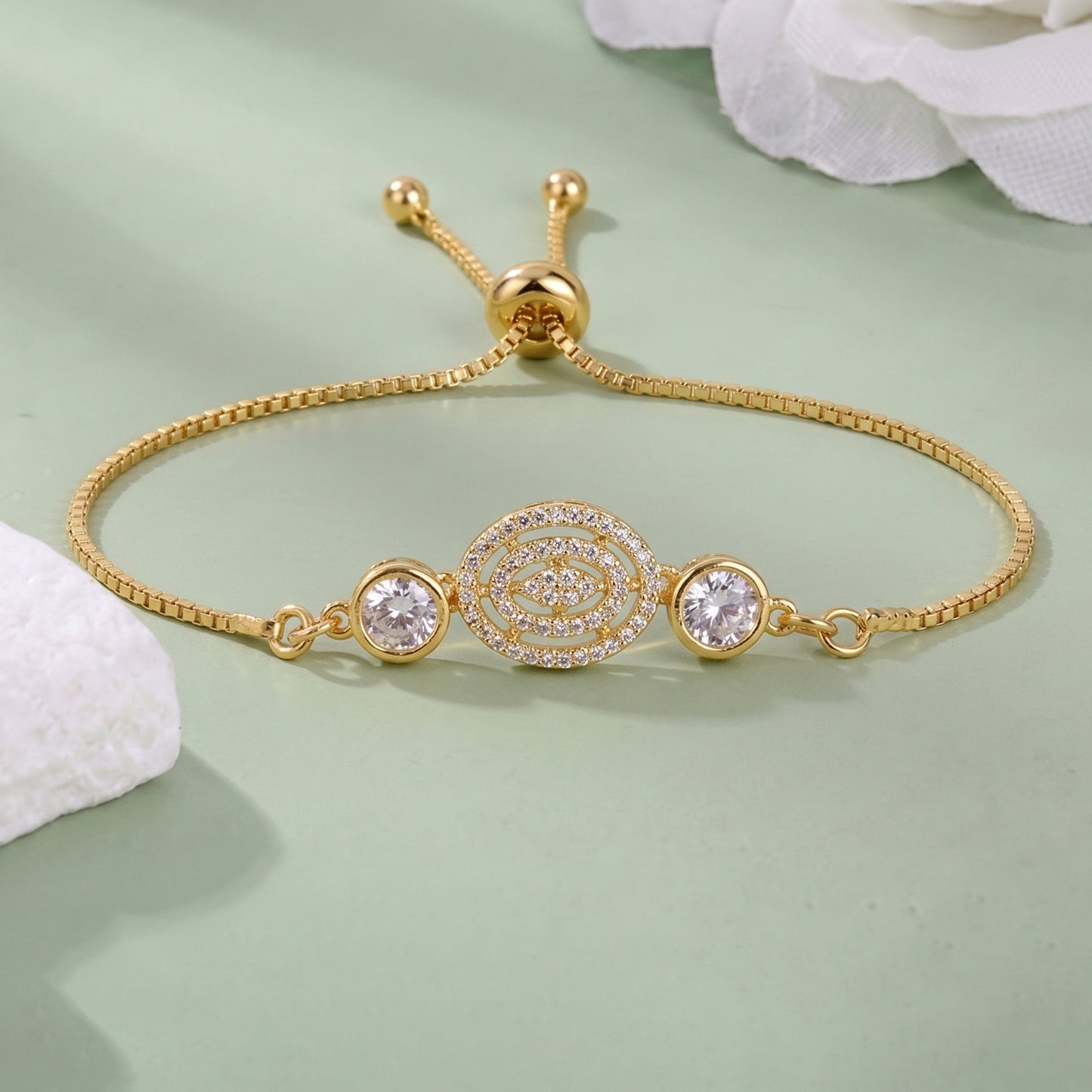 Crystal Serenity Adjustable Bracelet