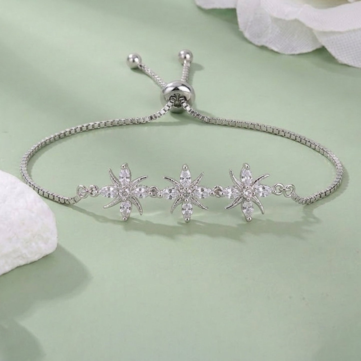 Crystal Charm Chain Bracelet