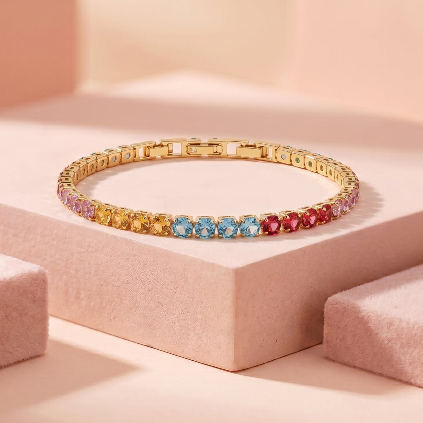 Zaraq Elite Rainbow Tennis Bracelet