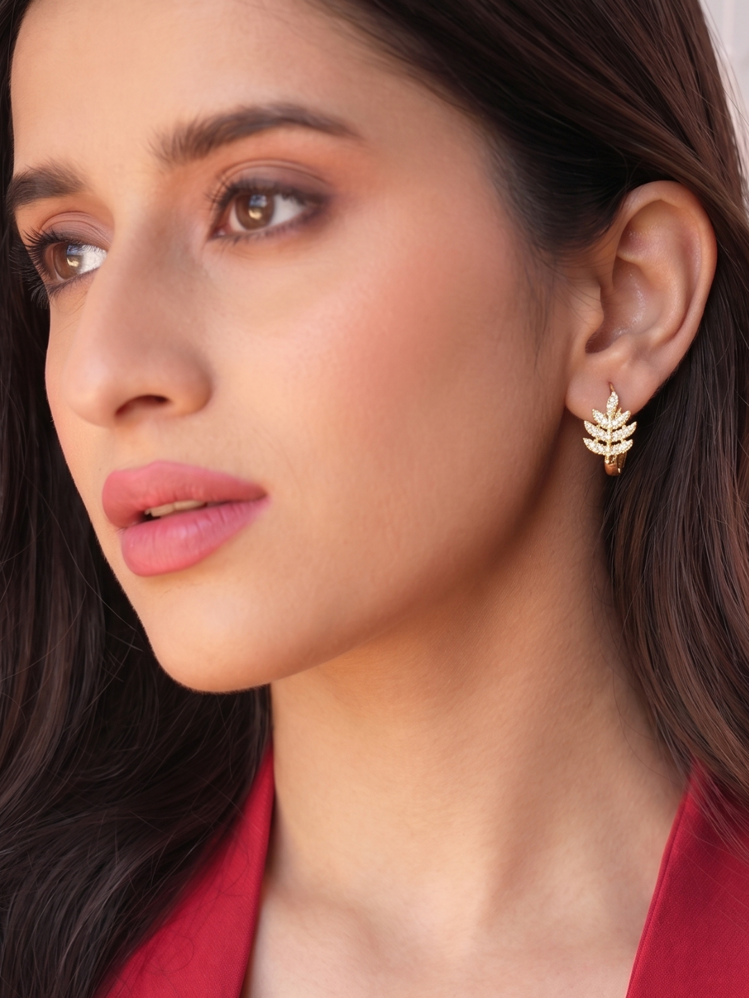 Leaf Charm Earrings