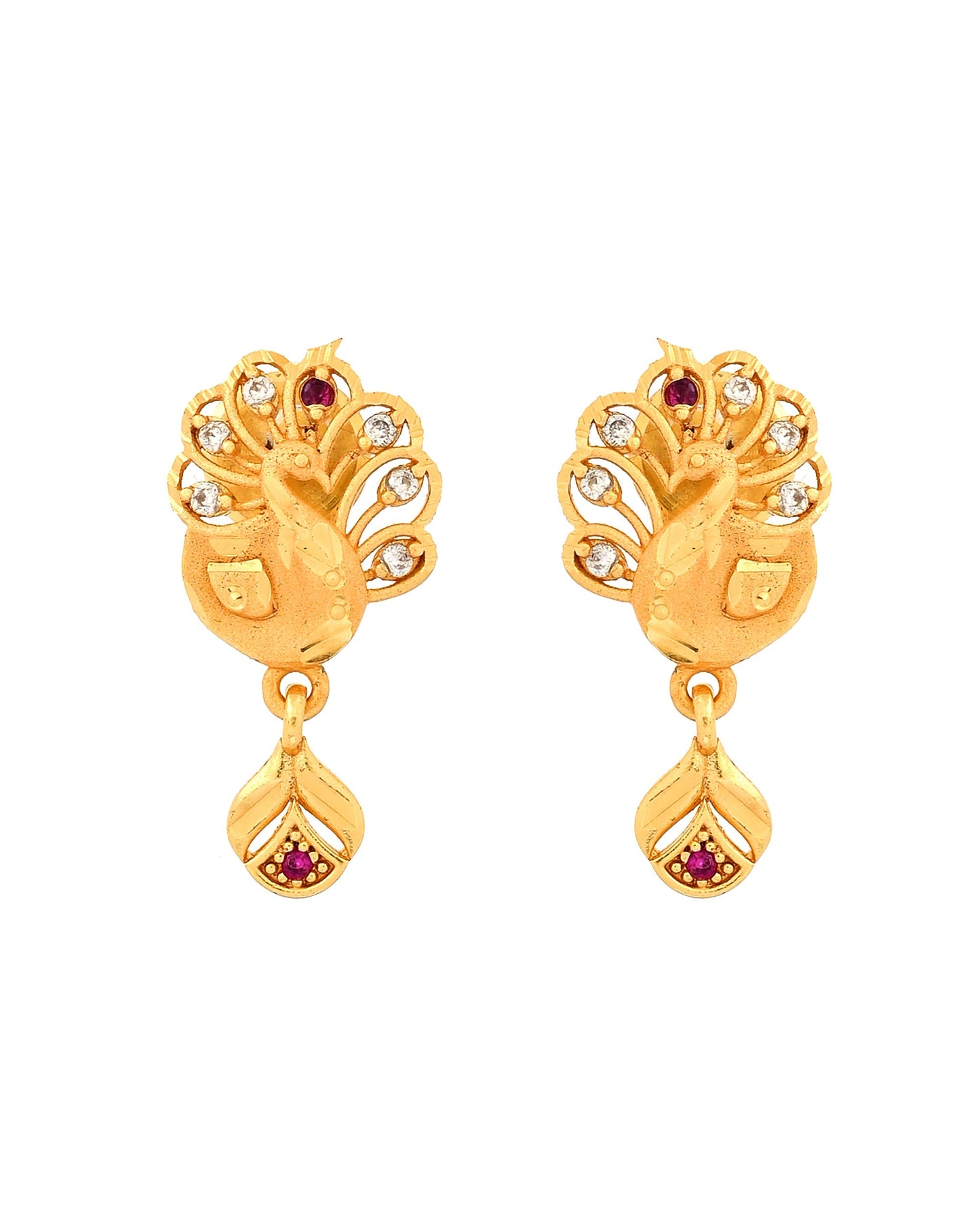 VOJ Gold Plated Peacock Shaped Chain Set