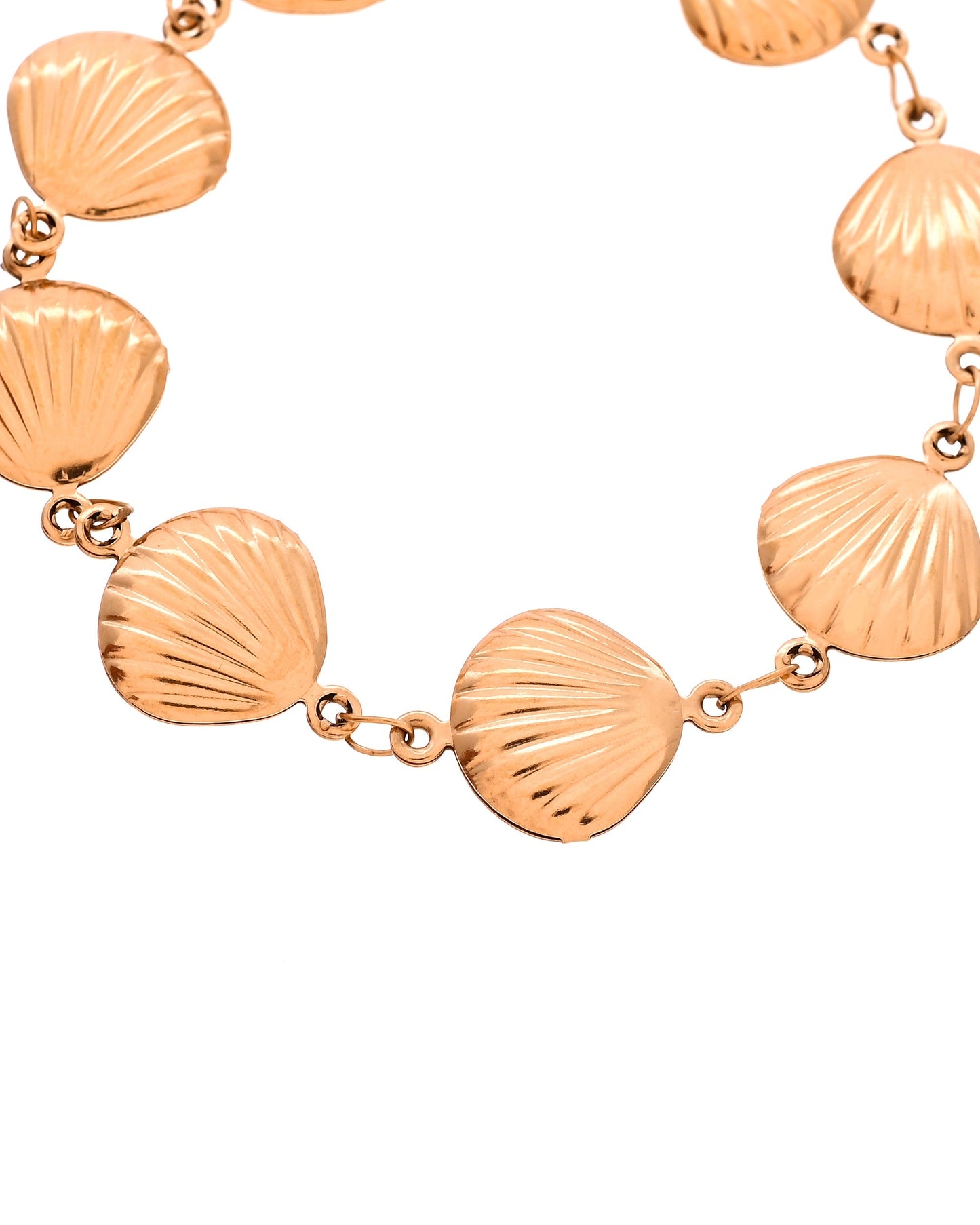 VOJ Gold Plated Elegant Shell Shaped Bracelet For Women
