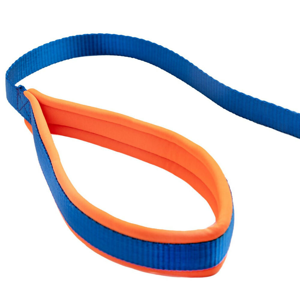 Waggety Dog Leash - Durable Blue Polyester, Length - 5Ft, Comfortable Grip, Stylish Pet Leash for Dogs