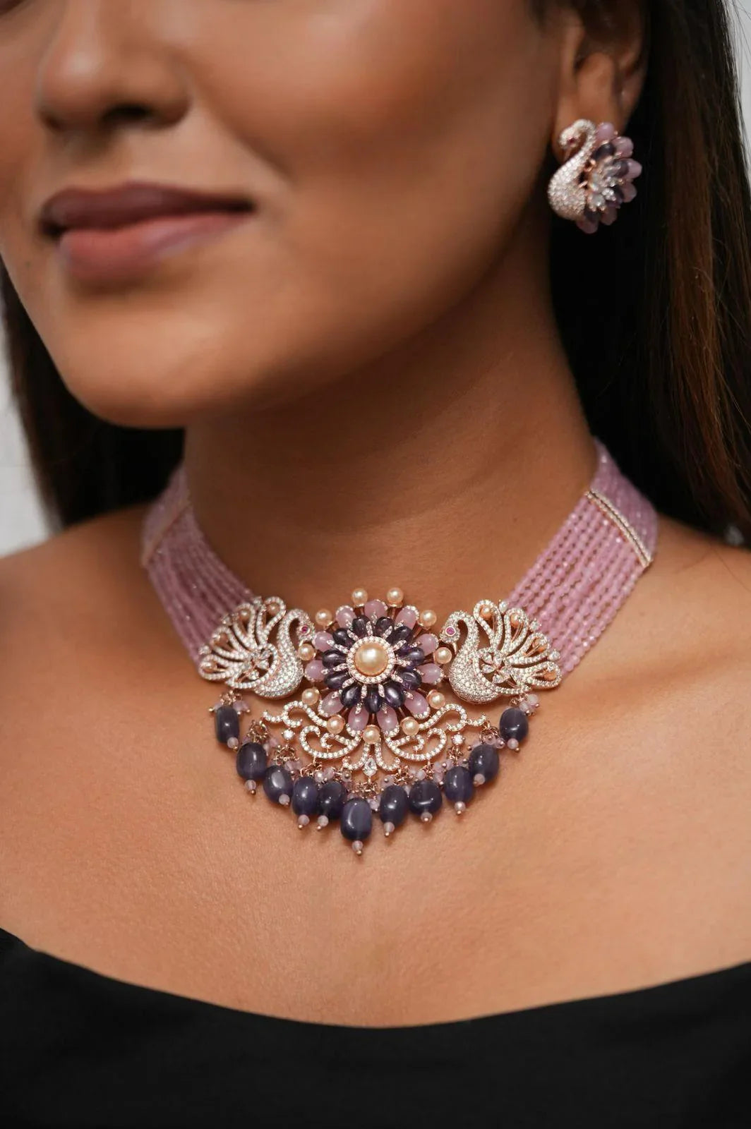 Russell Peacock Pastel Beaded Diamond Set | LaLa Land Collection