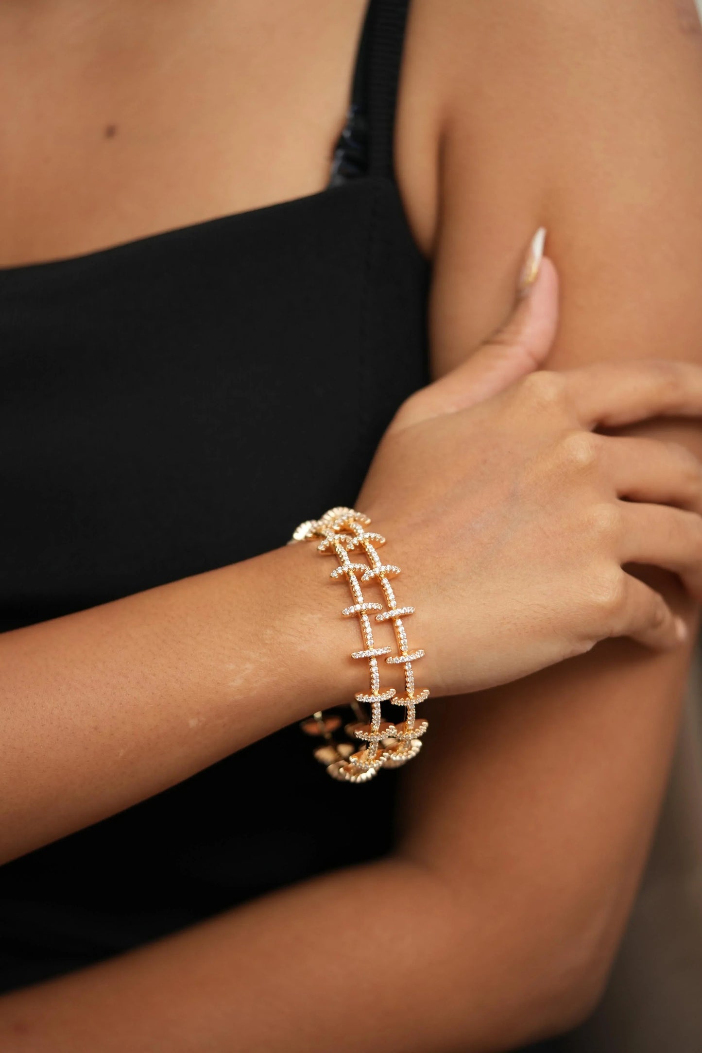 Slay and Sway Designer Diamond Daily Wear Bangles
