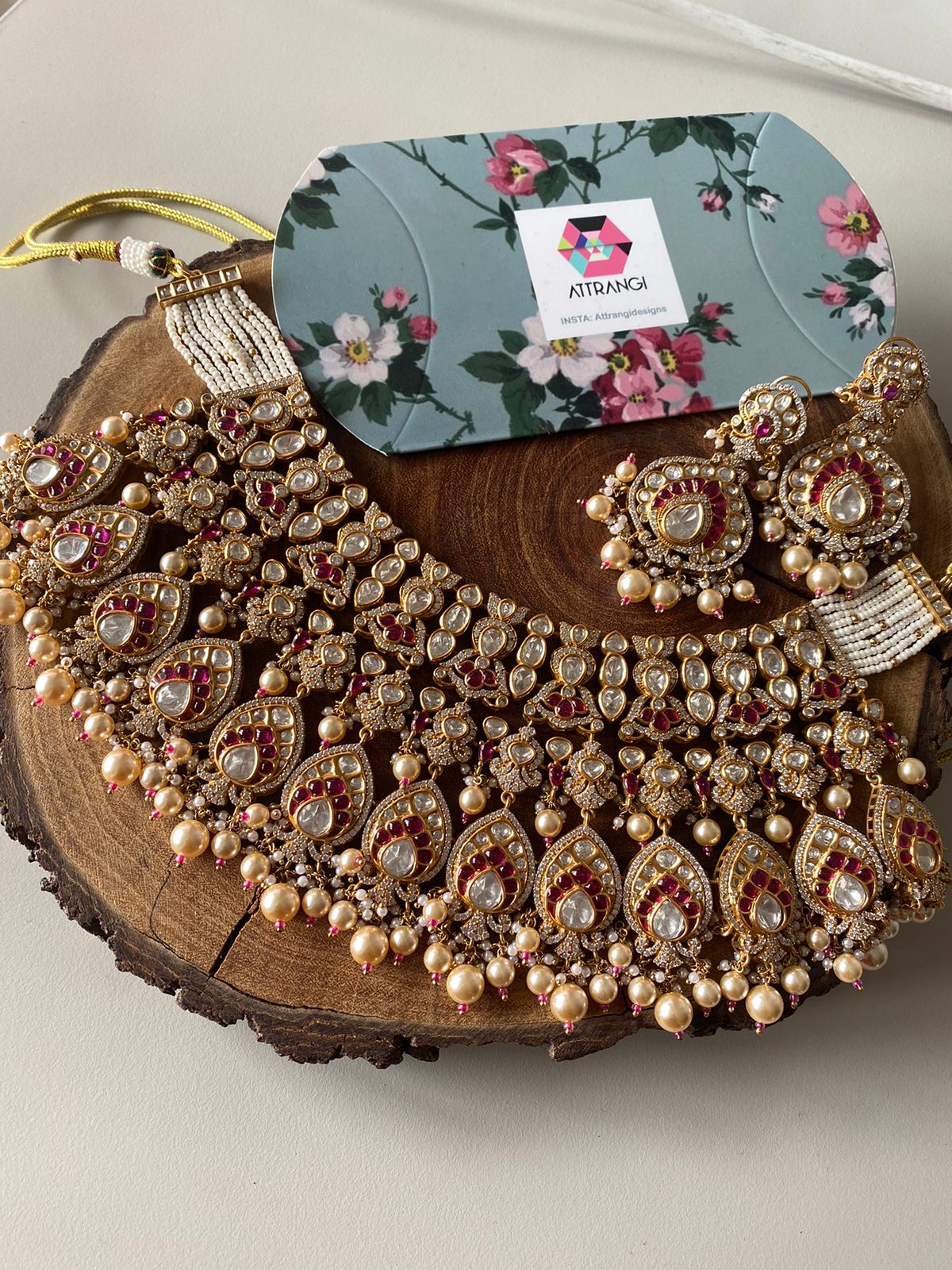 Sundari Moissanite Bridal Choker Set