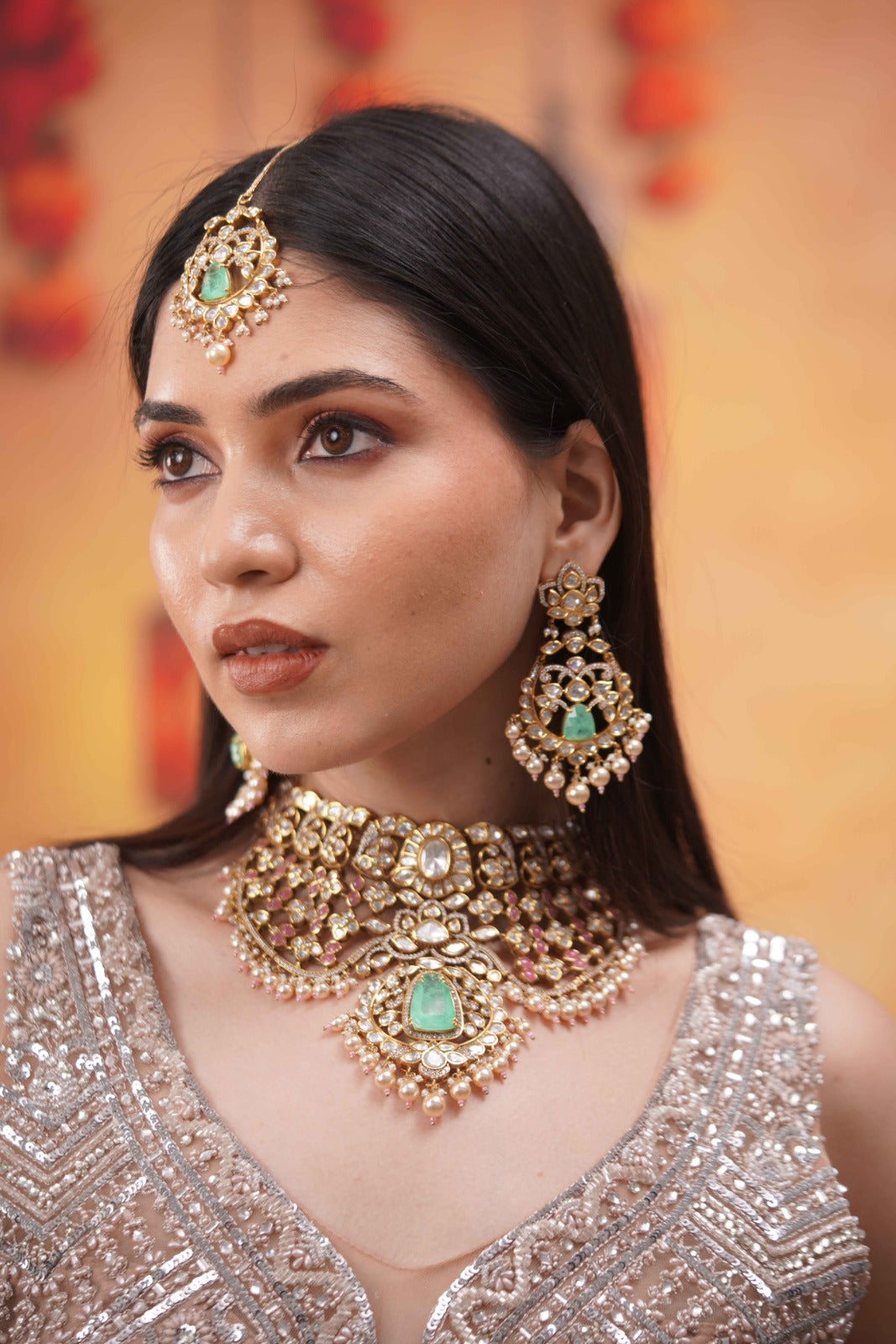 Banno Rani Ultimate Polki Moissanite Rich Indian Bridal set