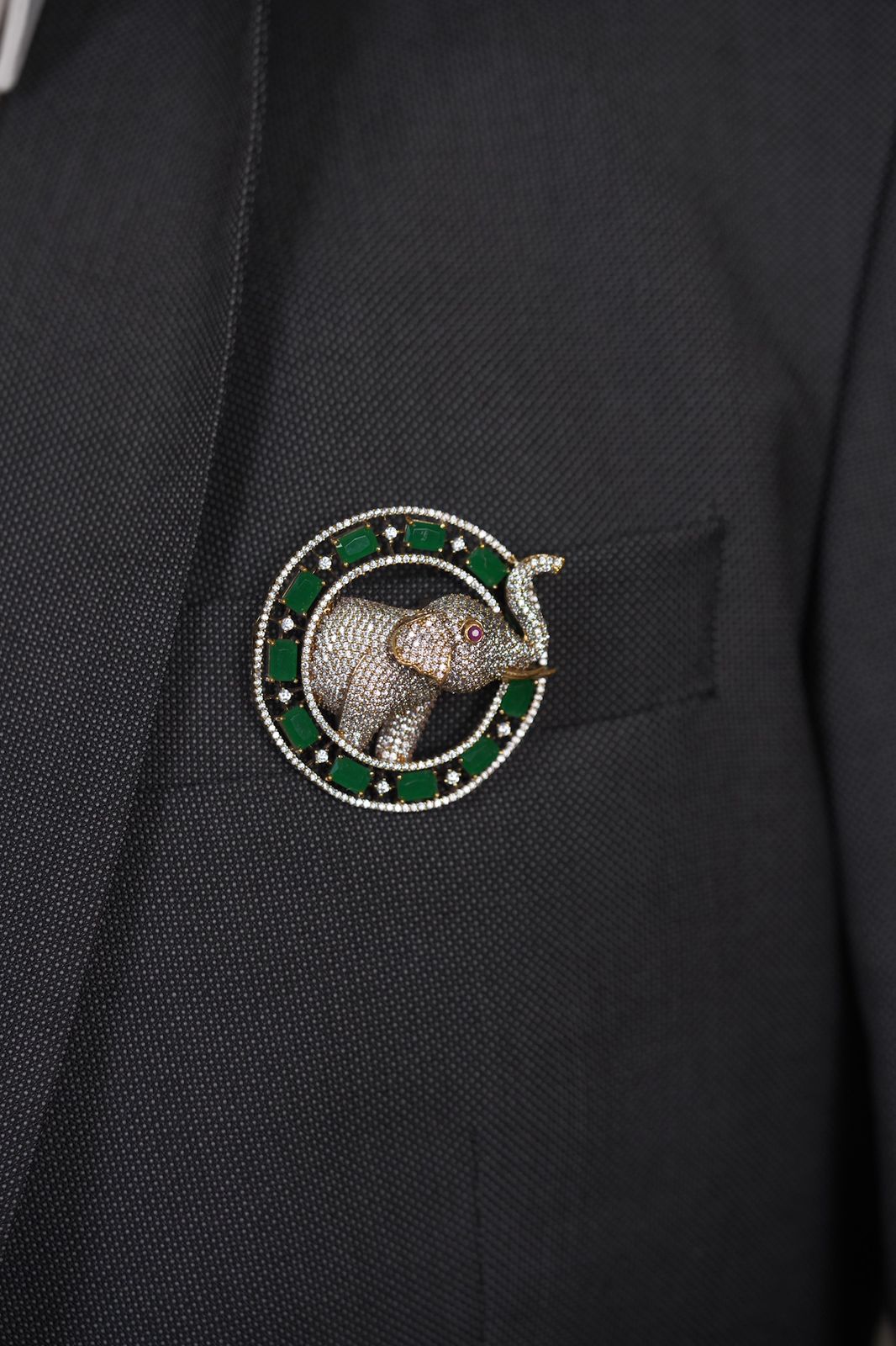 Haathi Saathi Magnetic Designer Brooch | Men & Women