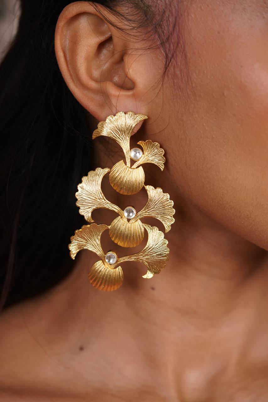 Floral Fantasy Night Drop Earrings