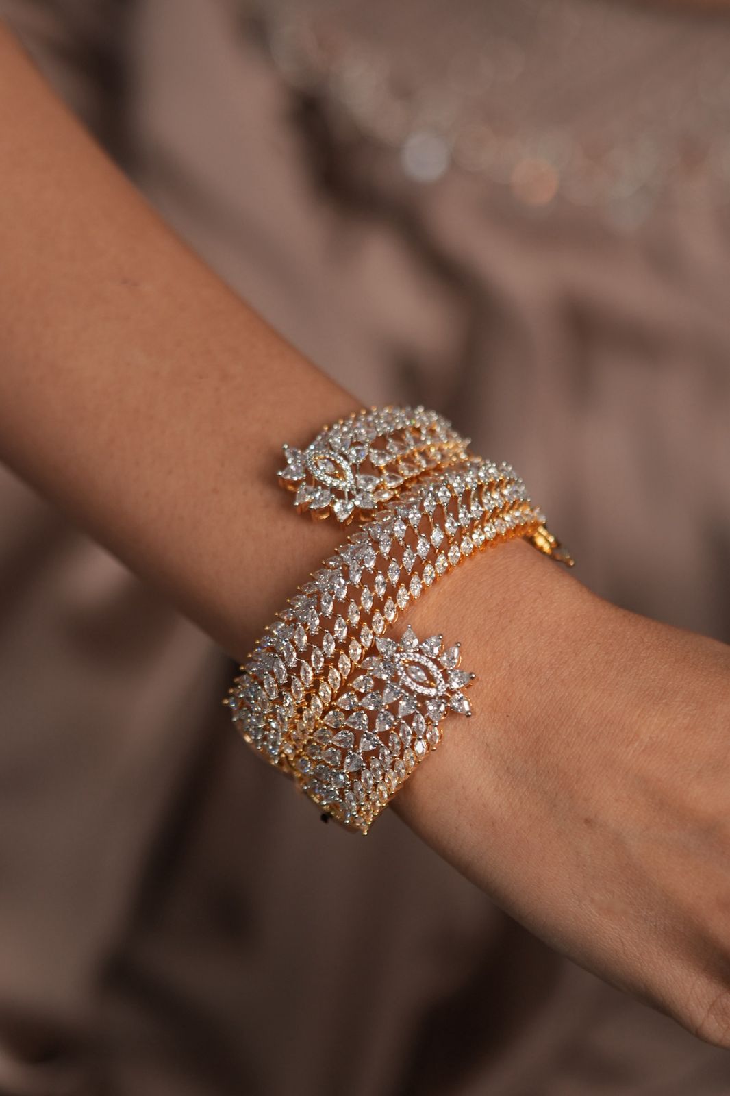 Wrap Me Around Your Wrist Diamond Designer Bracelet Cuff