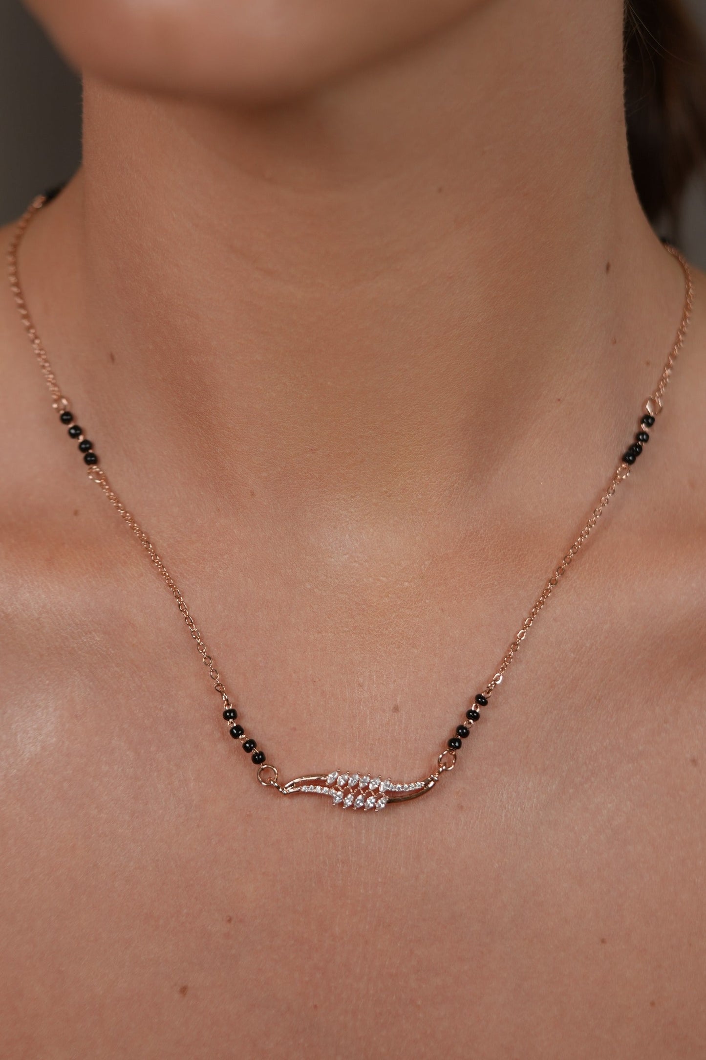 Forever Vow Single Line Diamond Mangalsutra | Daily Wear