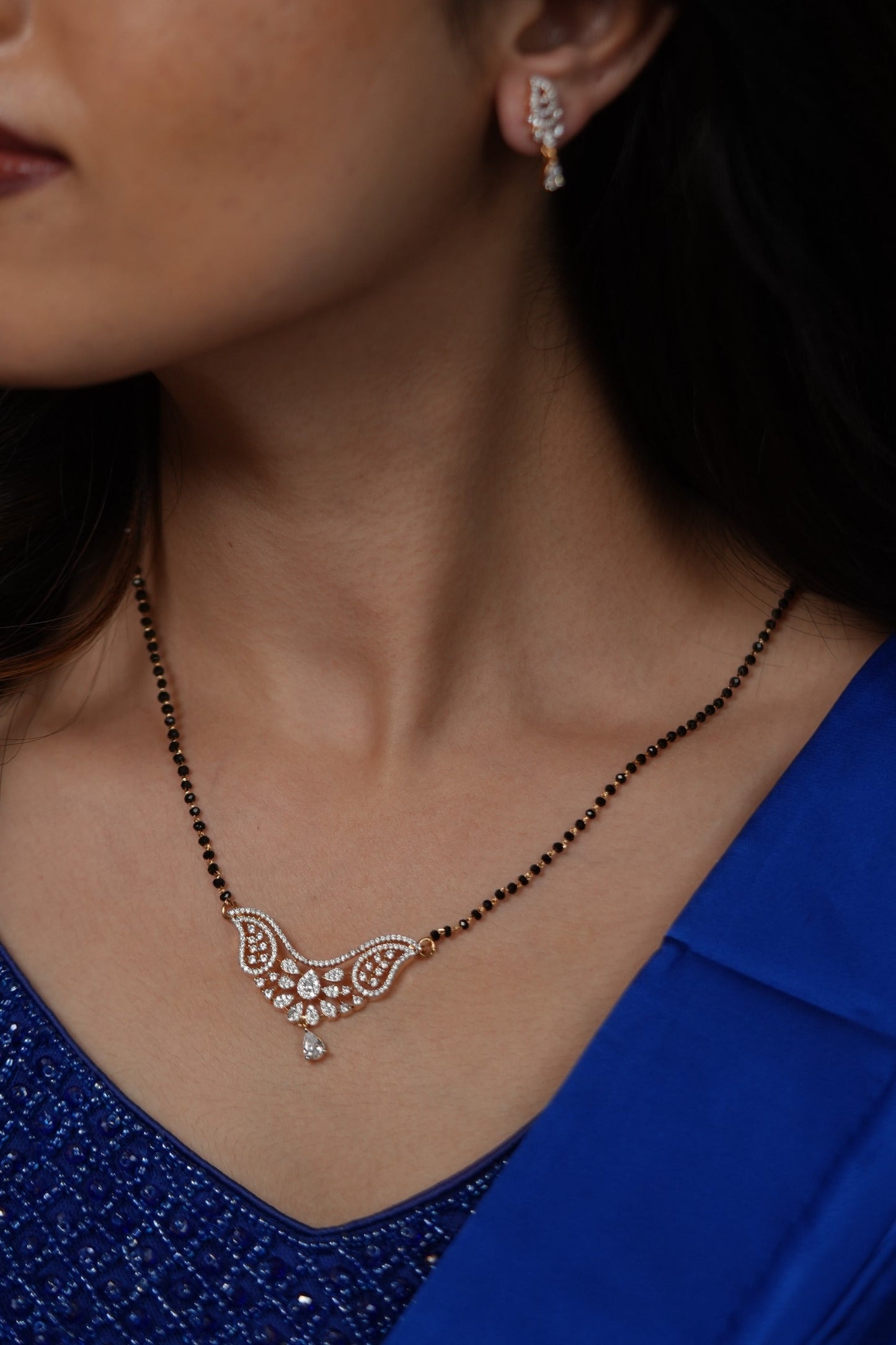 Ek Chutki Sindhoor Diamond Delicate Mangalsutra Set | Daily Wear