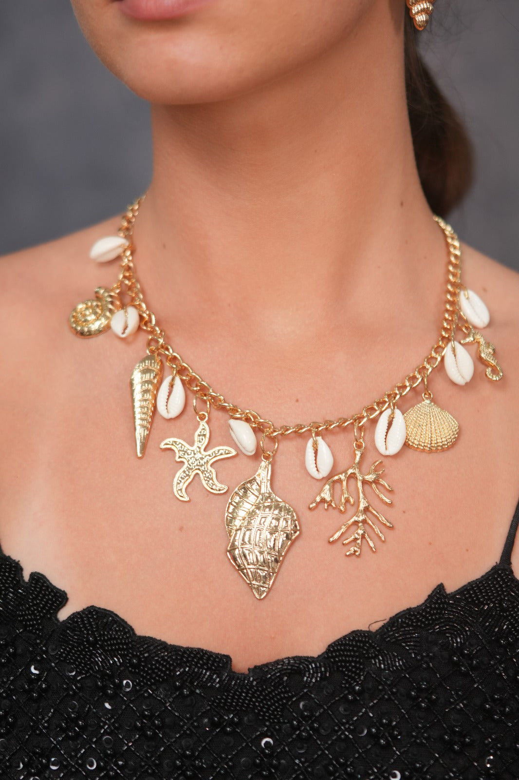 Bali Shell Beach Western Party Wear Necklace Set