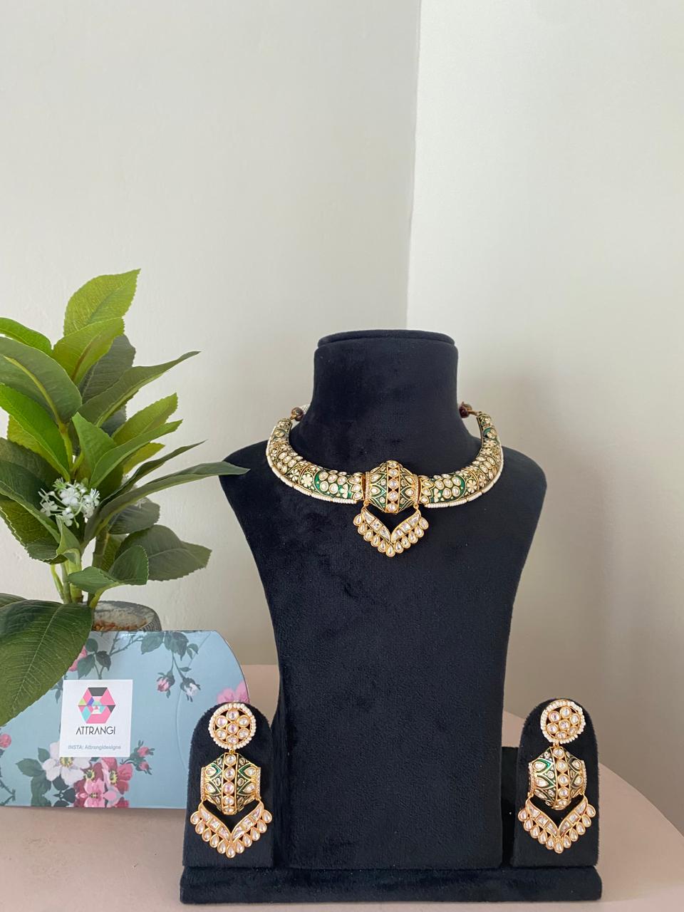 Rushi Meenakari Traditional Hasli Sst