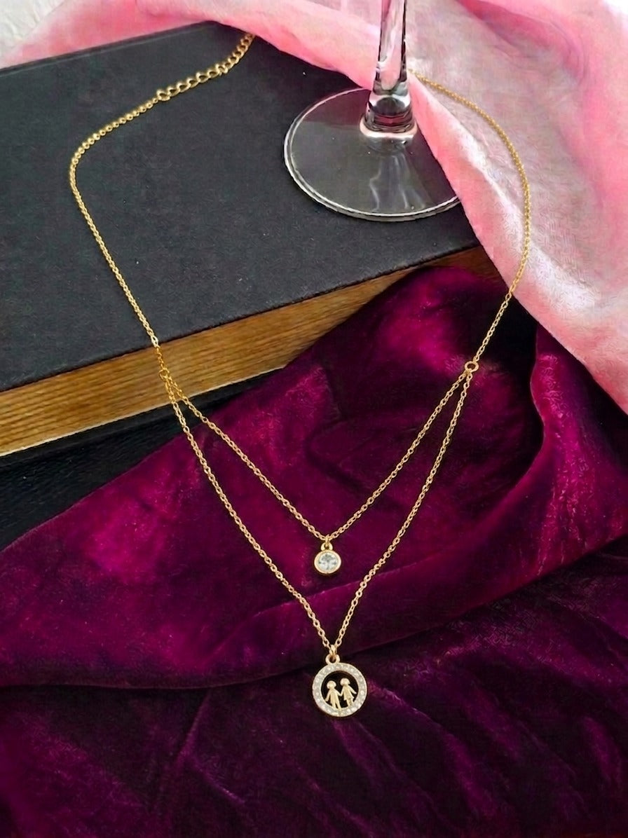 Everlink Duo Pendant Necklace