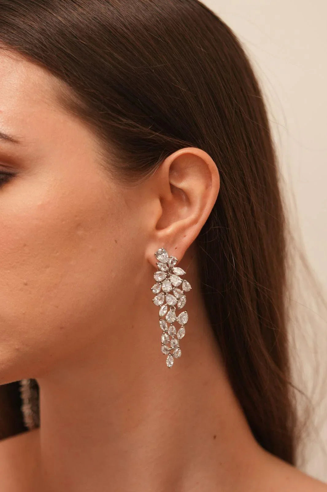 Stiff Pear Drop Earrings