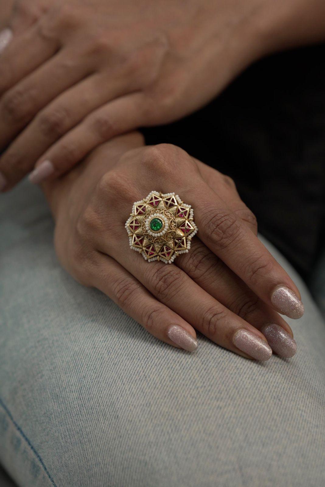 Arka Gold Indian Ring | Sone pe Suhaga Collection