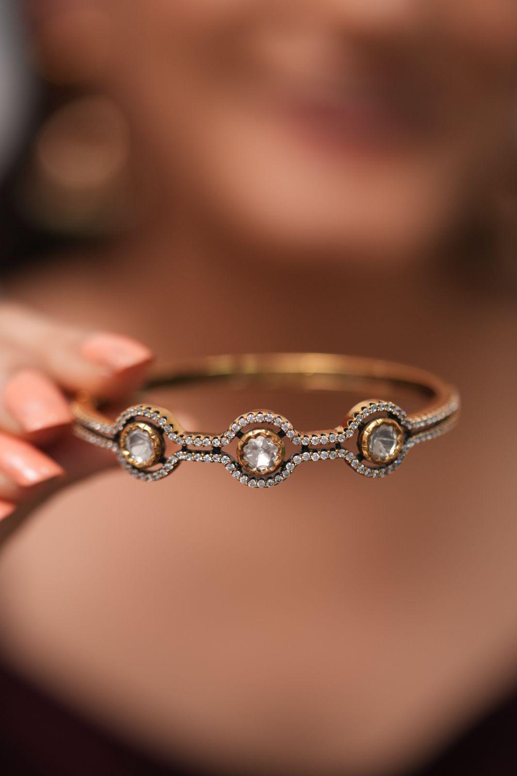 Aachal Sasha Victorian Polki Bracelet