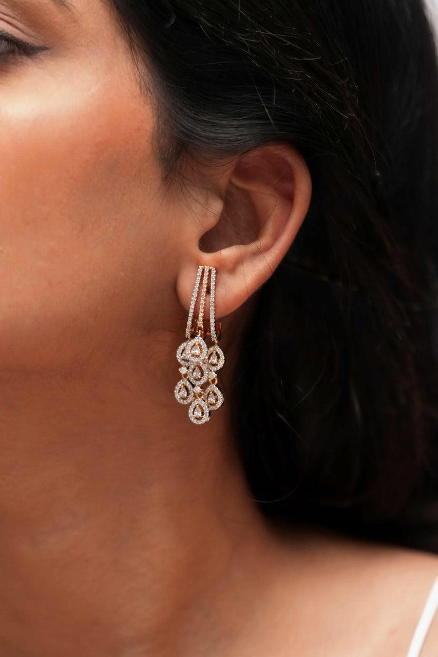 Alison Mid Sized Diamond Earrings