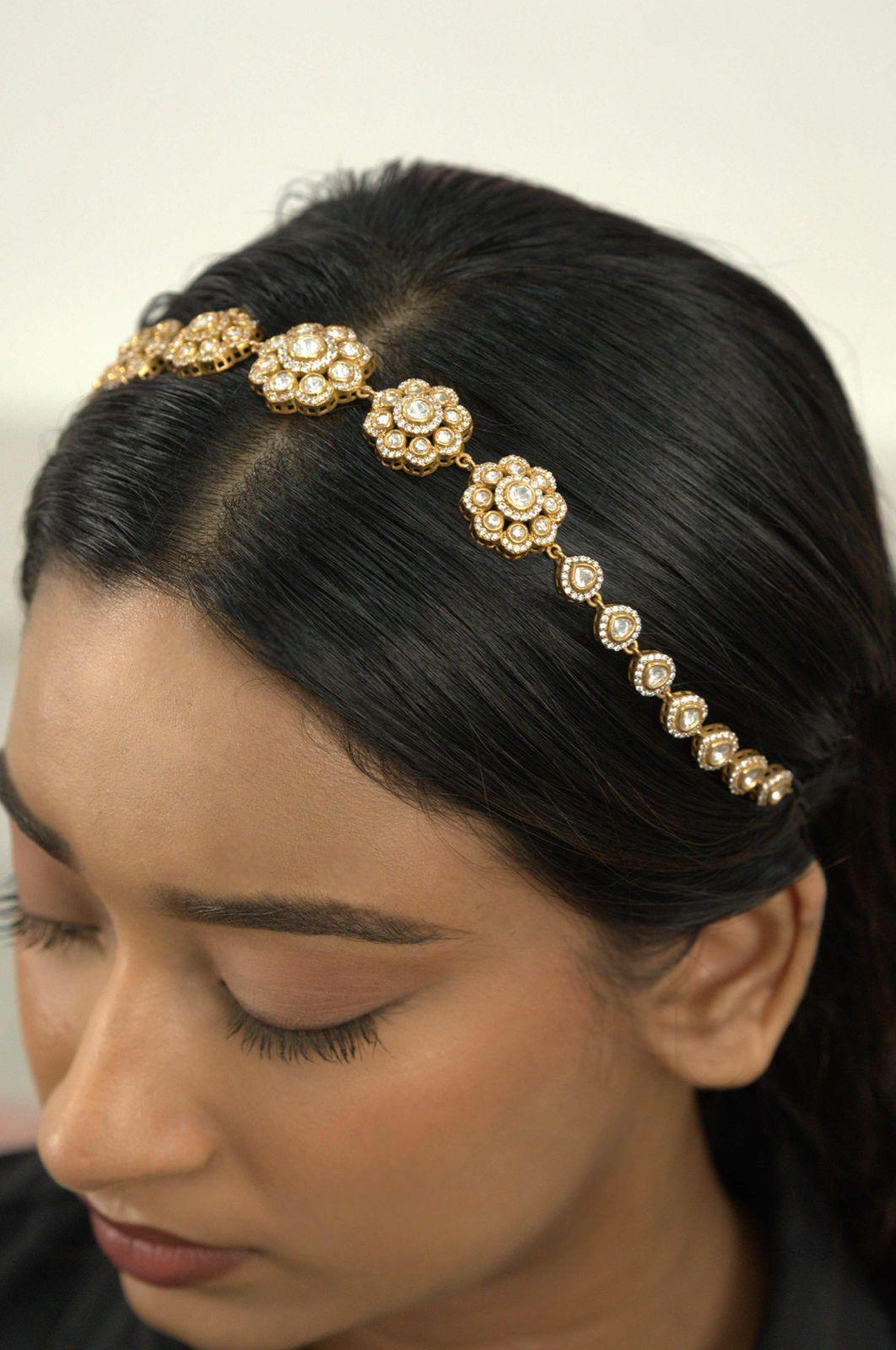 Phool ki Pankhudiyan Moissanite Sheeshband | Hairband