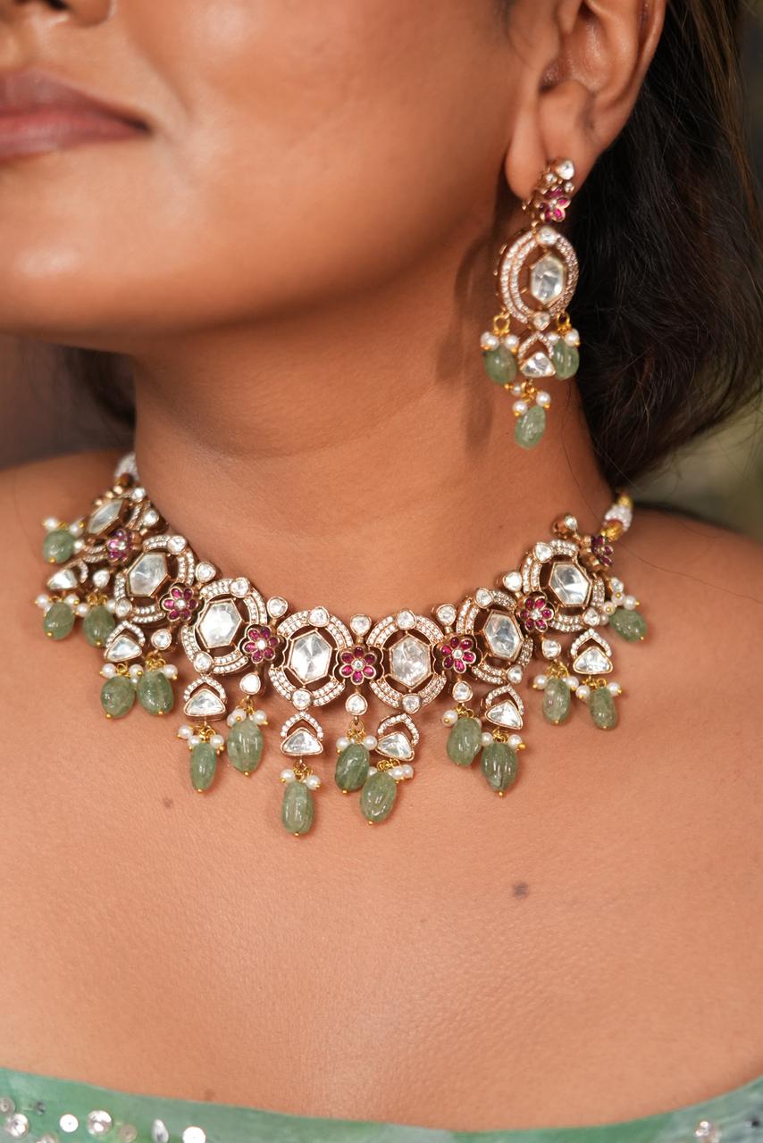 Abhilasha Indian Polki Choker Set