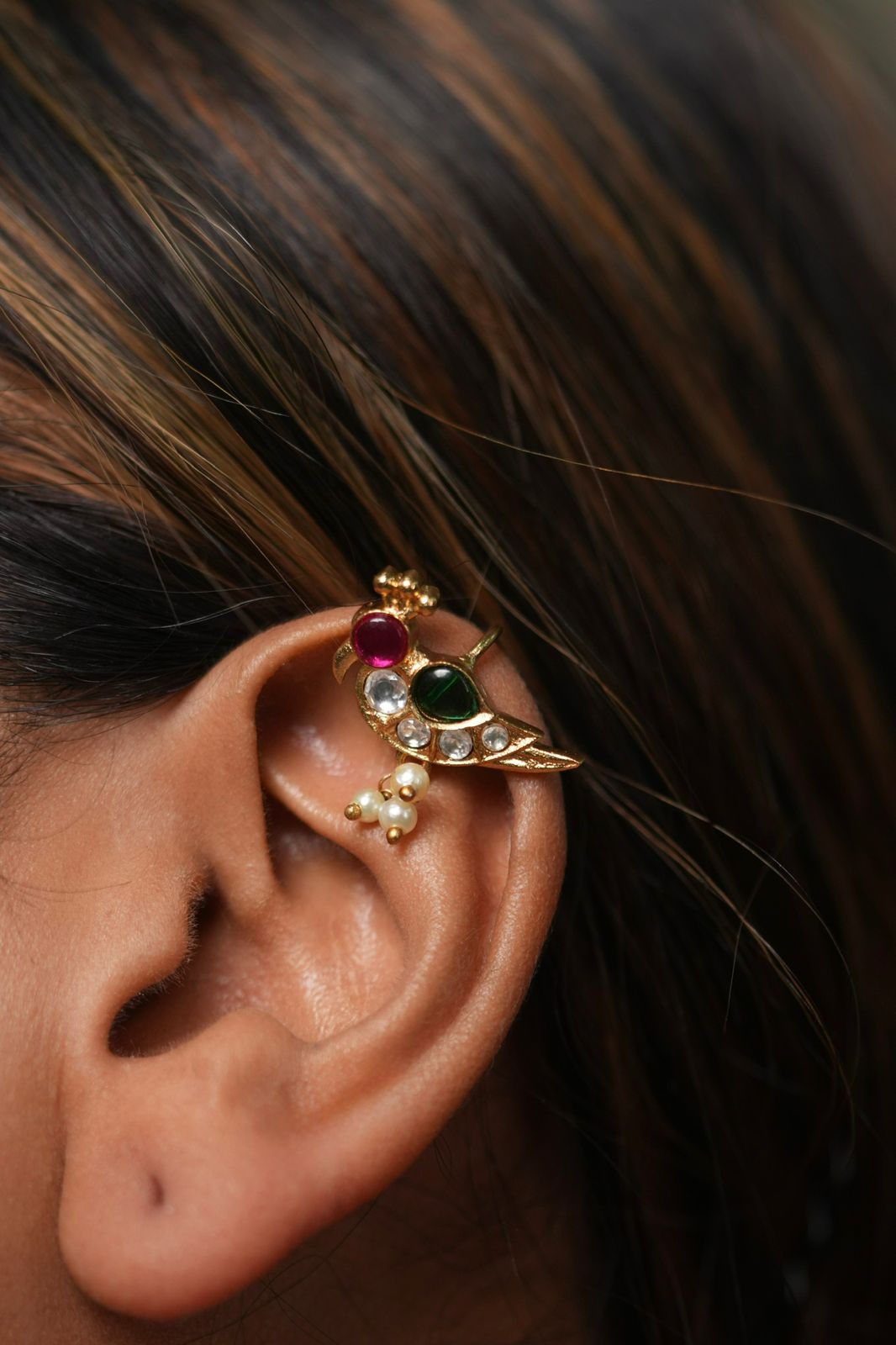 Choti Chidiya Polki 2 in 1 Earcuffs | Bali