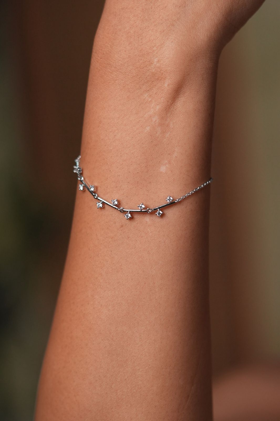 Tiny Miny Delicate Diamond Tennis Bracelet