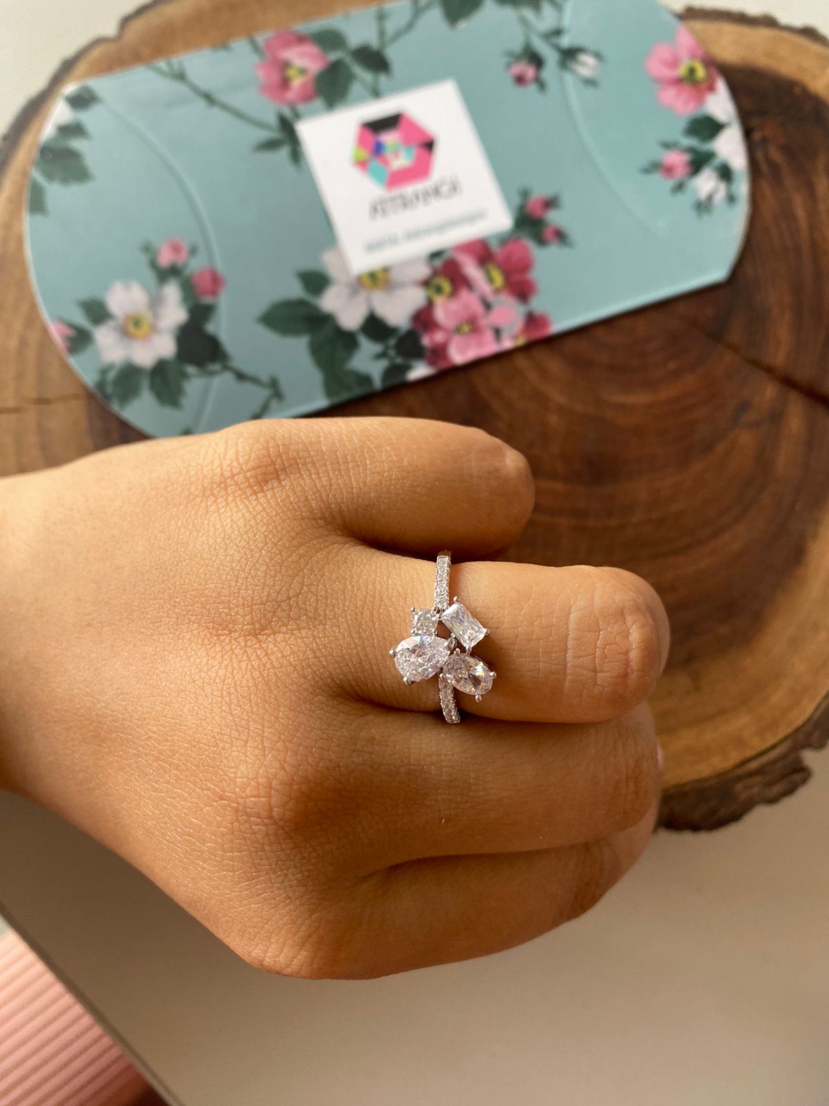 Lolo 4 Tiny Solitiare Diamond Ring | Daily Wear