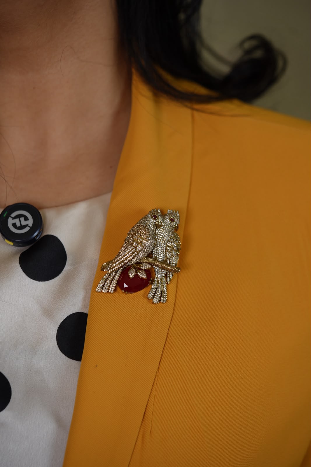 Lovebirds Diamond Designer Brooch | Unisex