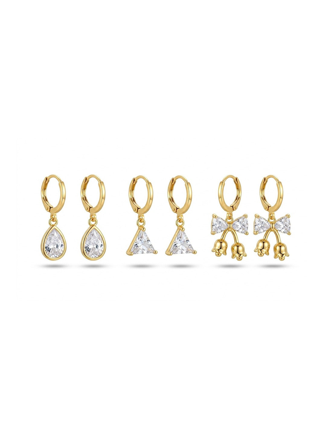 Velora Glam Trio Earrings