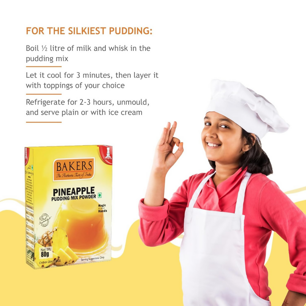 BAKERS Instant Pudding Mix - Pineapple Flavor