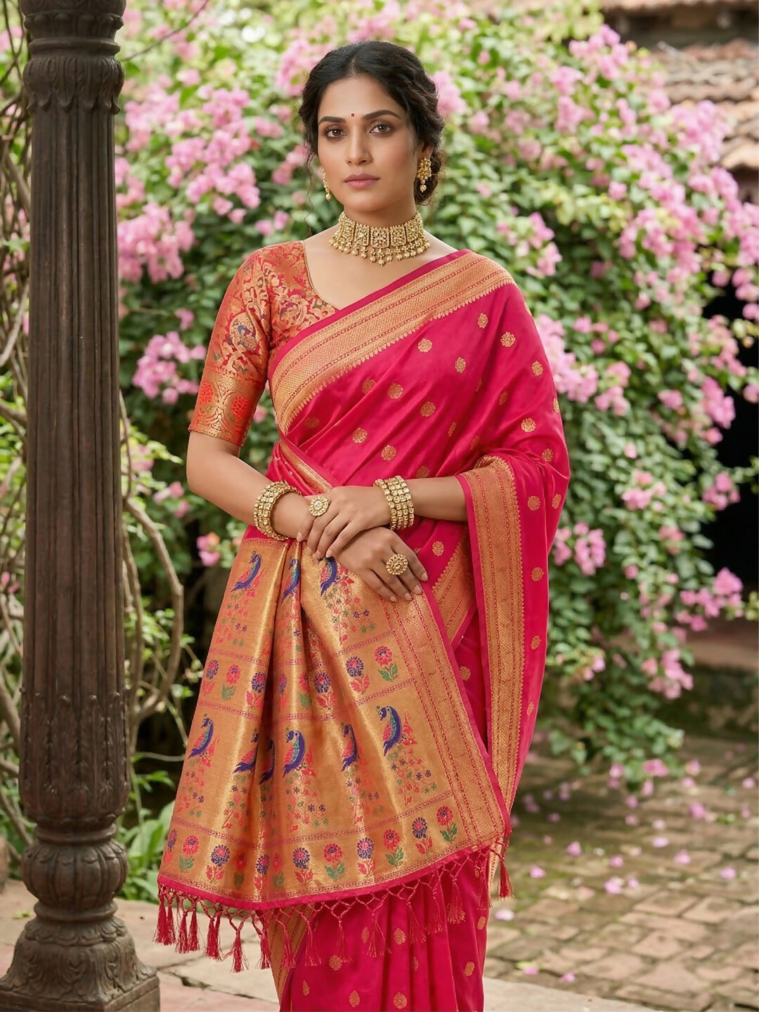 Shree Shyam Fashion Light Pink Soft Silk Saree