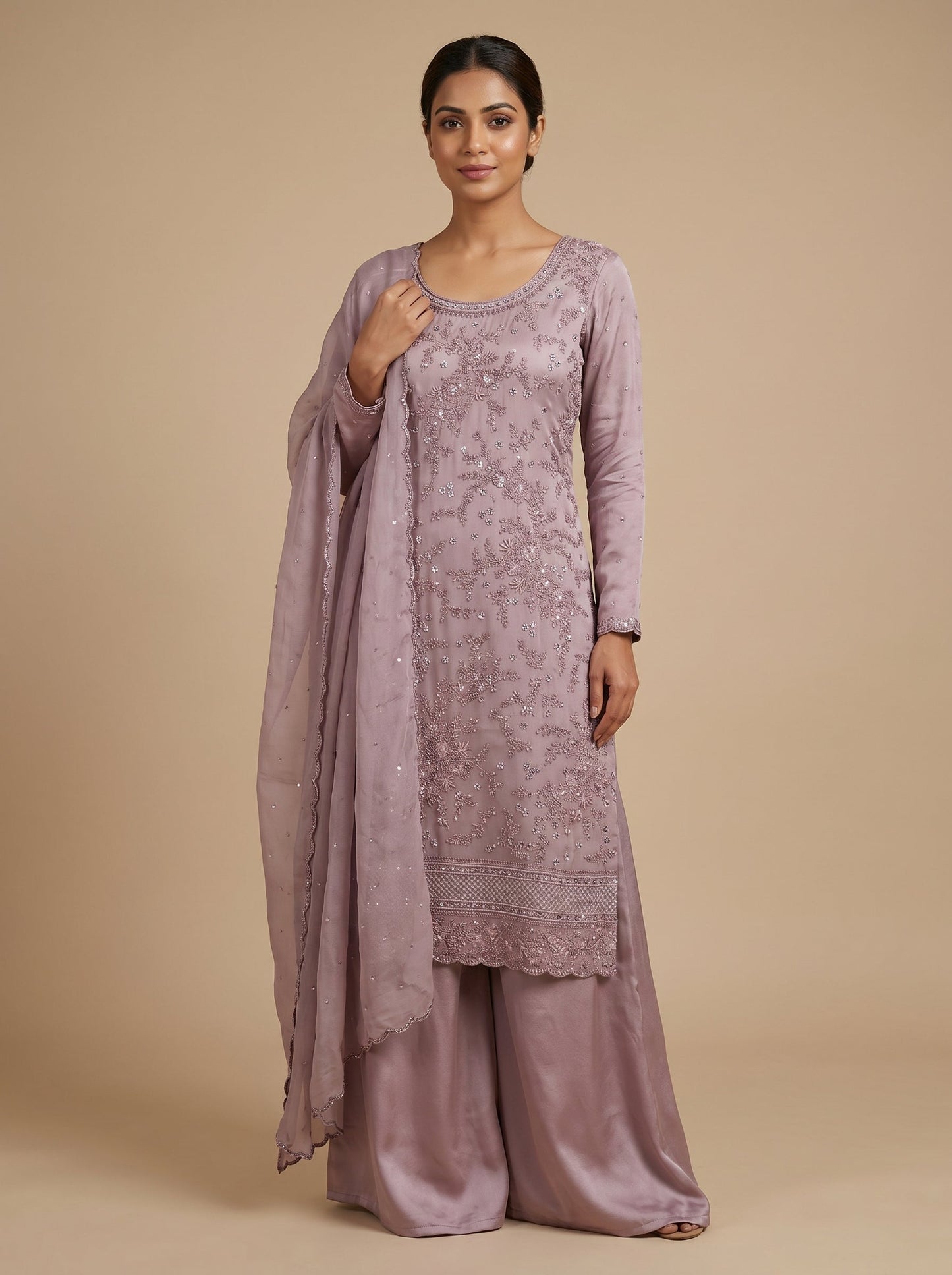 Amethyst Glow Palazzo Set