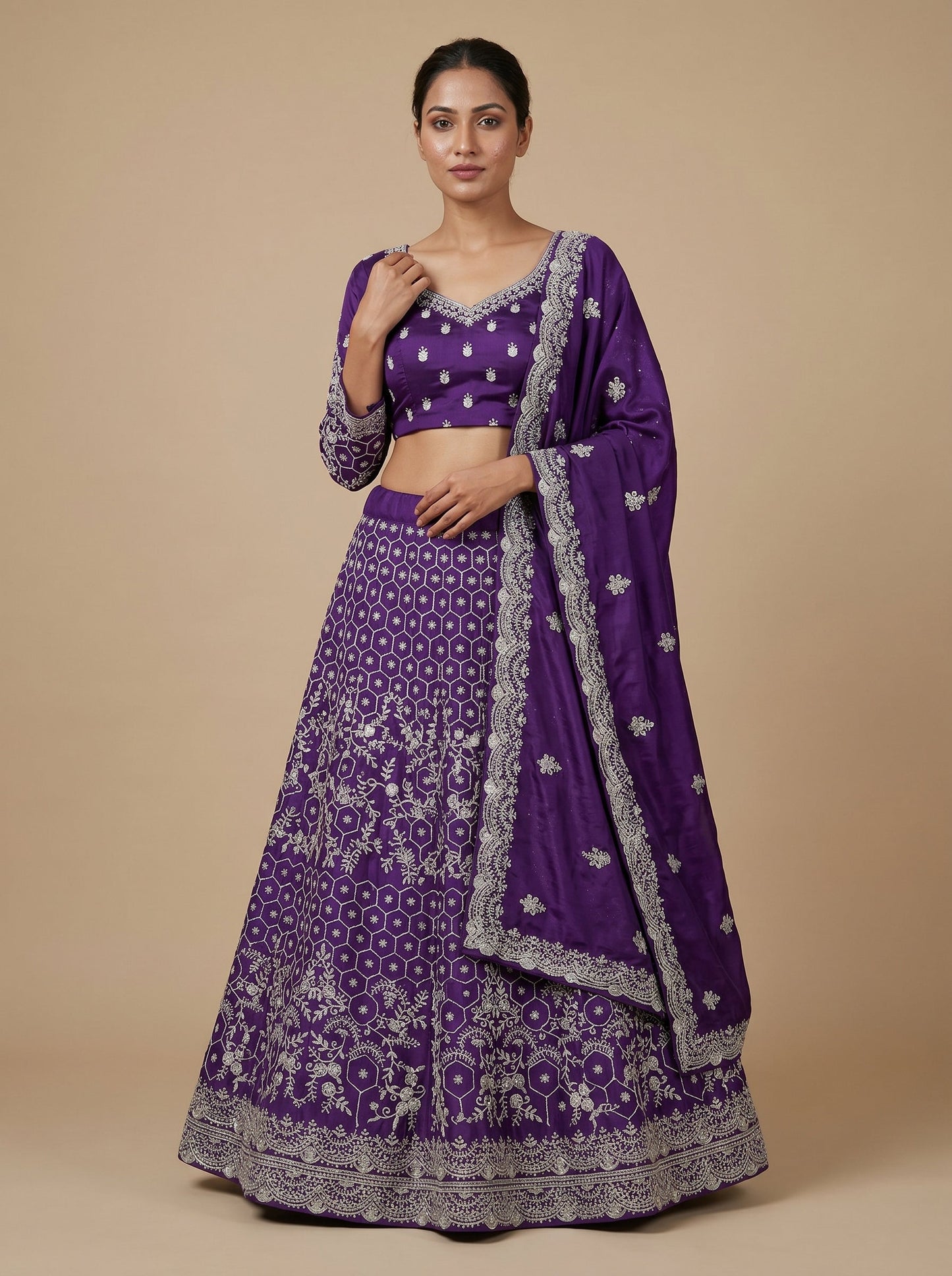 Amethyst Regal Lehenga