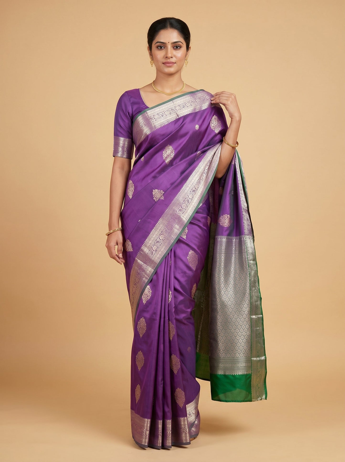 Amethyst Shine Saree
