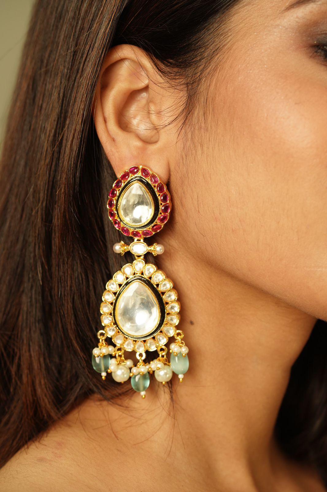 Anamika Big Polki Bauble Earrings