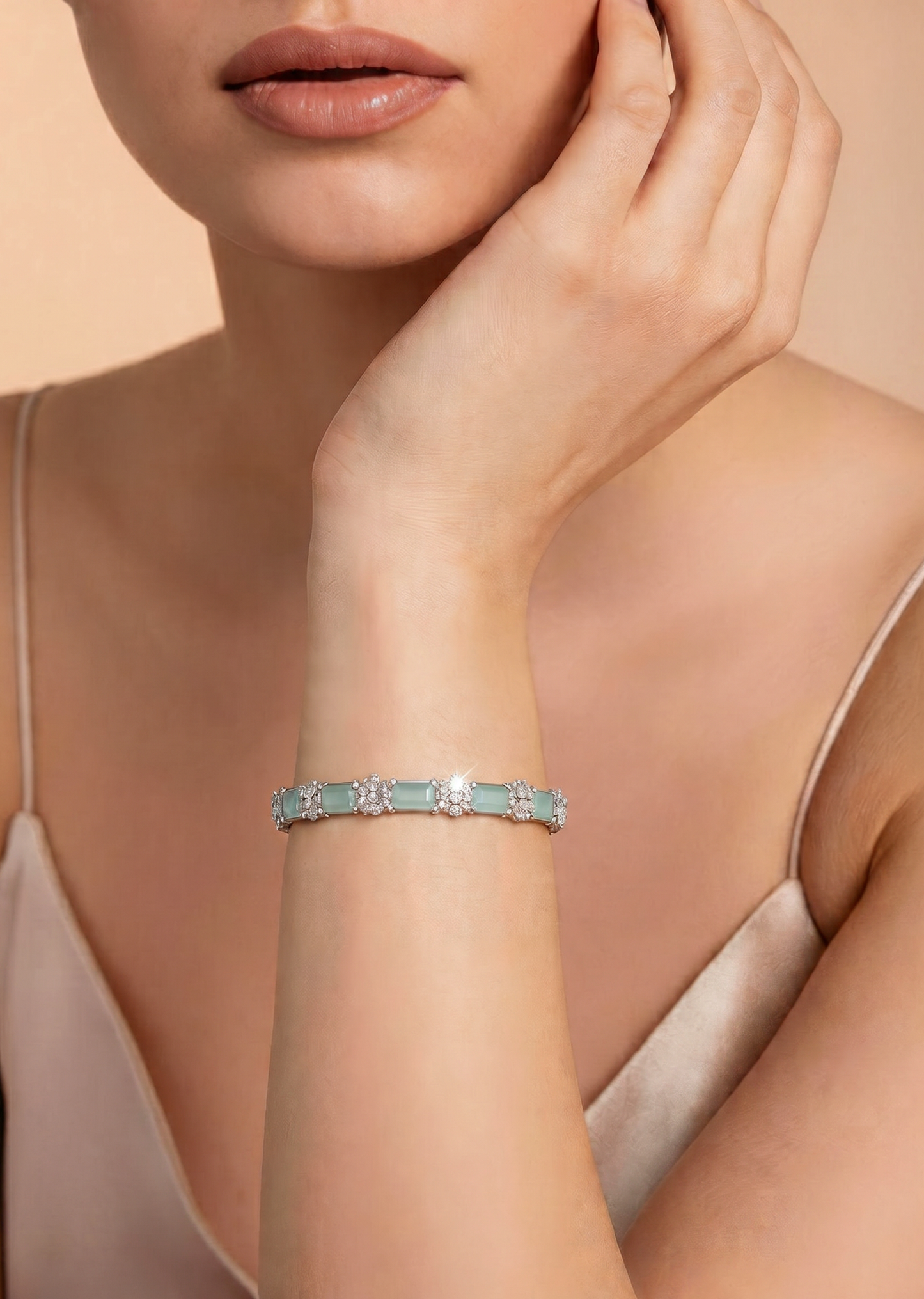 Aqua Designer Enamel Bangles