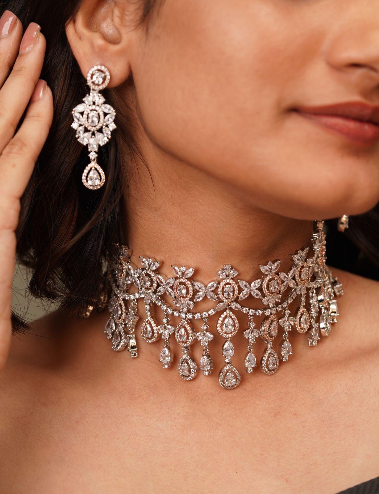 Auro Dual Polish Diamond Choker Set