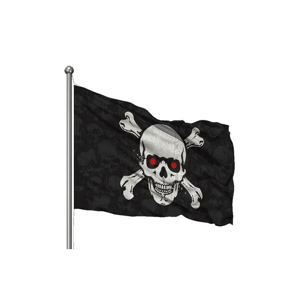 One Piece Skull & Crossbones Jolly Roger Flag | 3' x 5' ft | Life-Size