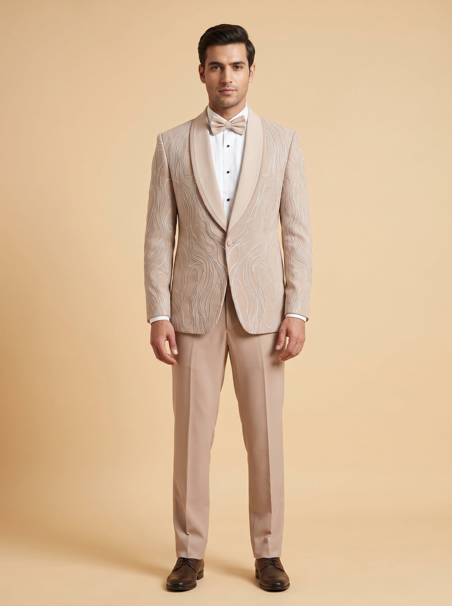 Beige Designer Tuxedo