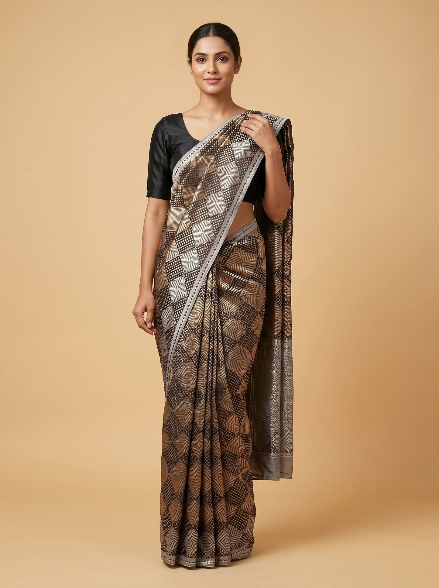 Black Bold Edge Handloom Saree