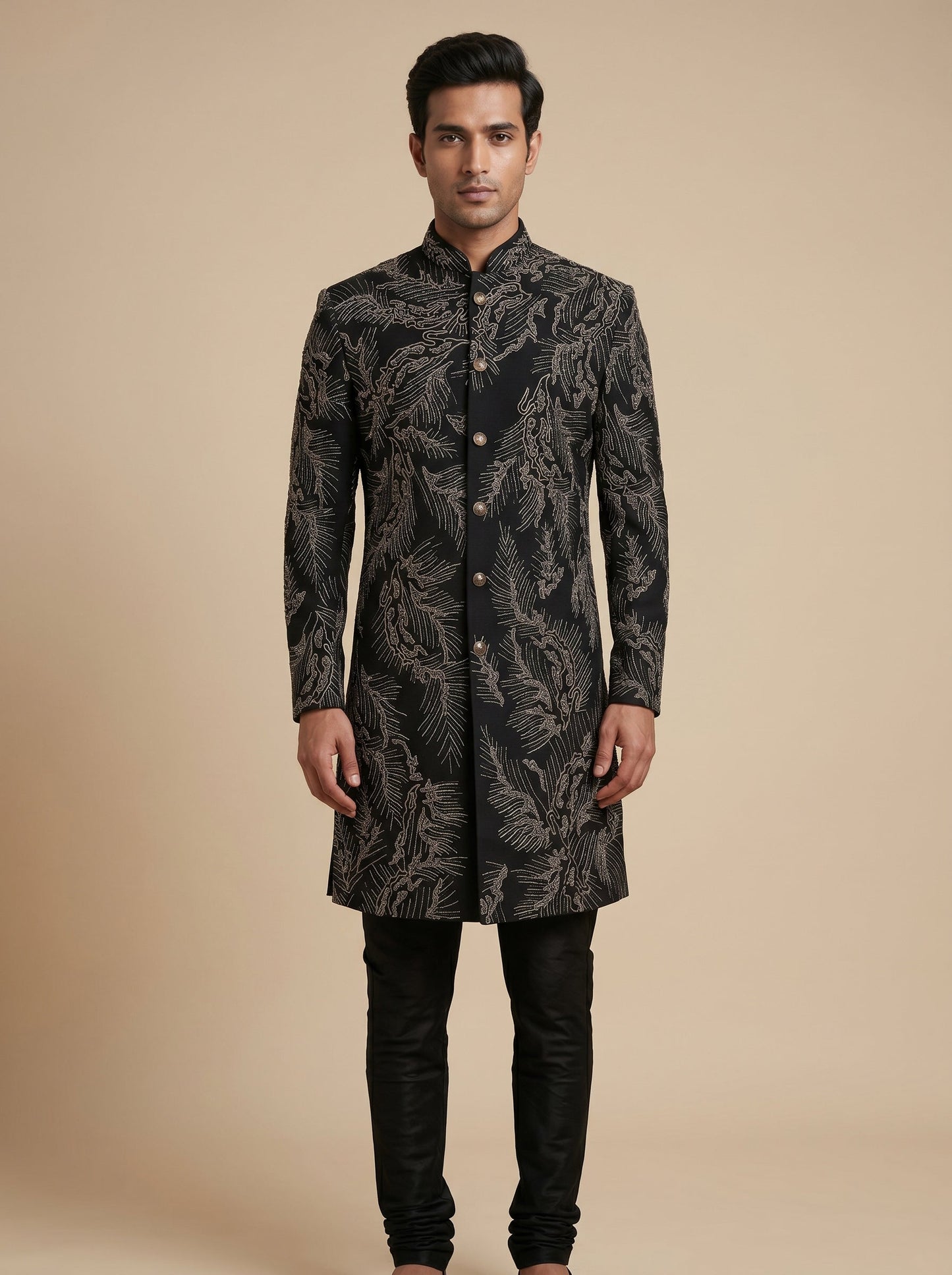 Black Modern Indowestern