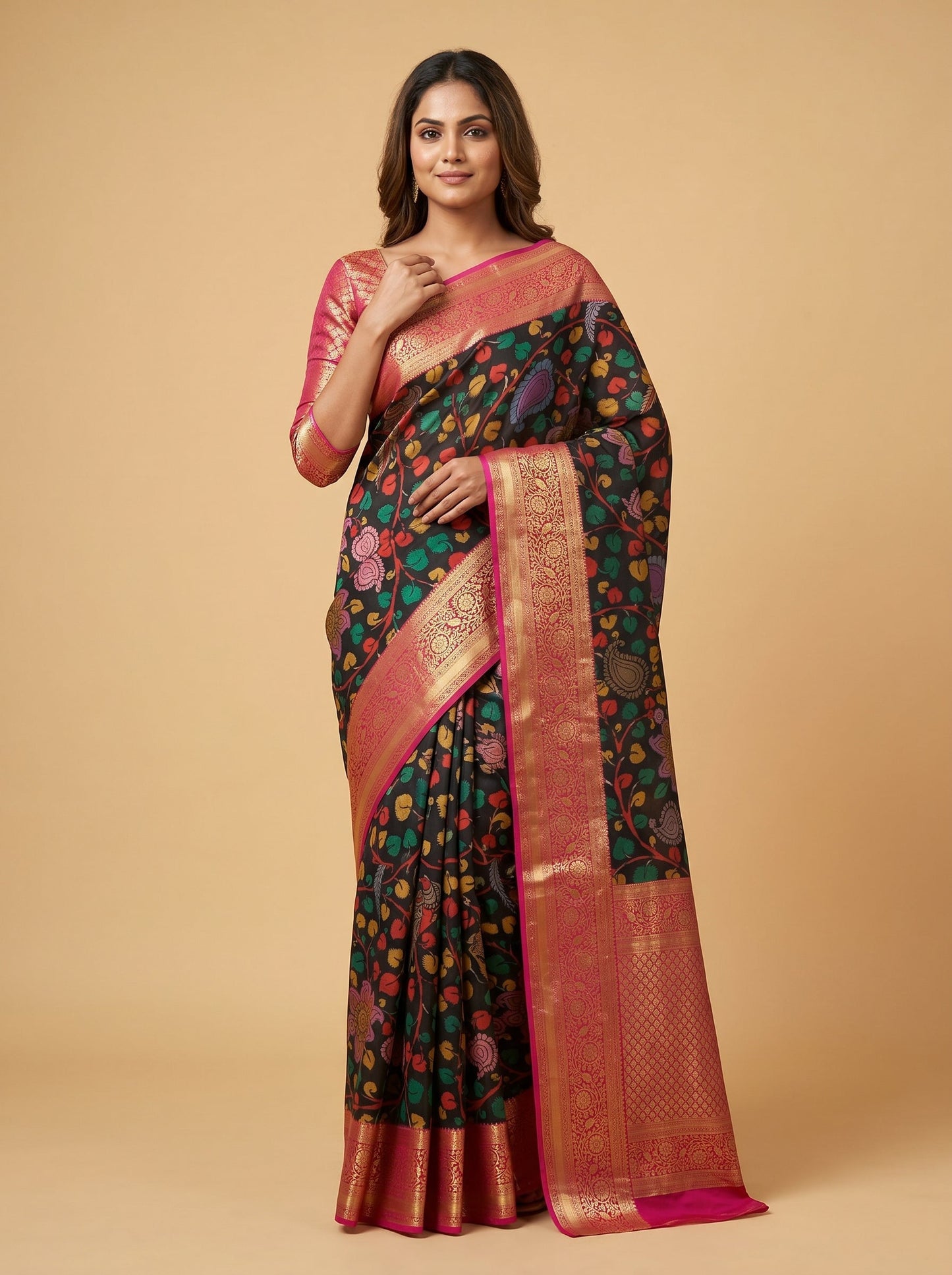 Black Statement Printed Saree